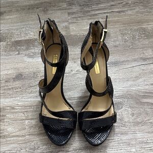 BGBG Black Strappy High Heel Sandals